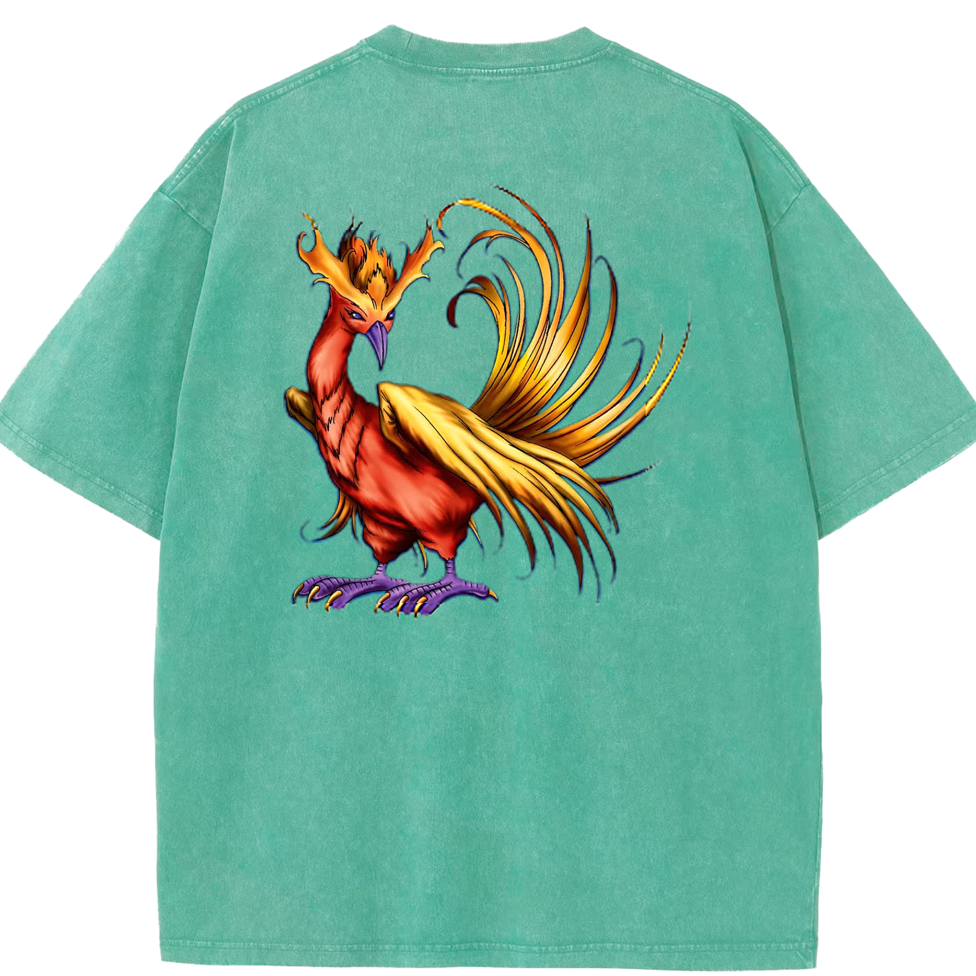 （画像用） 遊☆戯☆王 Yu-Gi-Oh! 綿100% ヴィンテージ風 半袖Tシャツ（背面プリント）